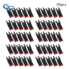 50 PCS Bi-Metal Multi Tool Blades 34MM Oscillating Saw Blades for Wood Plastic