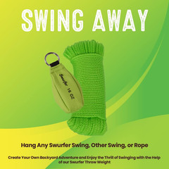 16 Oz Arborist Throw Weight Bag Rope Launcher and 150 1/8 Arborist Throw Line