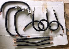 Lot Of 9 1/0 AWG 0 Gauge Copper Battery Cable Power Wire Marine, Inverter, Solar