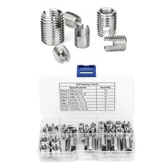 50x Metric Thread Inserts M3-M16 Stainless Steel Self-Tapping For Workshop Use