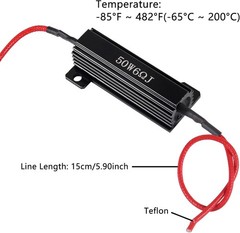 4Pcs 50W 6 Ohm LED Load Resistors to Fix Fast Blink & Error Code for Turn Signal