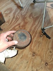 Briggs and stratton fuel tank. Round. Antique briggs