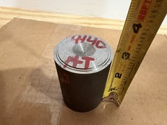 One Piece 4140 Hot Rolled Steel Bar Round Stock Heat Treated 2” OD x ~2 3/4”