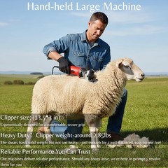 Sheep Shears 500W Professional 6 Speeds, Heavy Duty Sheep Clippers for Sheep,…