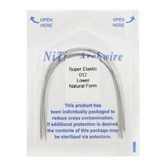 100PCS Dental Orthodontic Niti Arch Wire Natural Form Elastic Round Rectangular