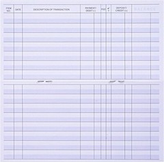 24 PCS Check Registers for Personal Checkbook, Easy to Read Checkbook Register