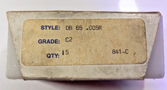 VICTOR DB 65 .C05R TEN New INSERTS IN Case
