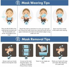50/100 PCS Black/Blu Face Mask Mouth & Nose Protector Respirator Masks US Seller