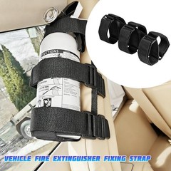 Adjustable Extinguisher Mount Strap Oxford Cloth Car Roll Bar Fire Extinguisher