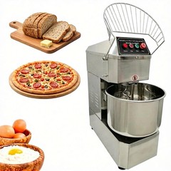 30L Commercial Food Mixer 110V Dual Speed Bakery Spiral Dough Kneading Machine
