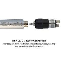 COXO High Speed Turbine LED Handpiece Self Power NSK QD-J Sinol 4 Hole Coupler
