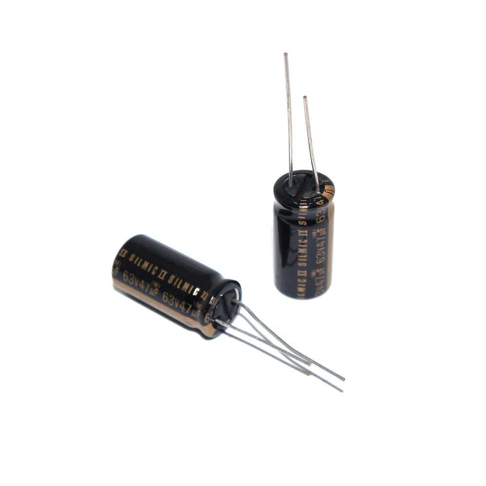 47UF 63V ELNA RFS SILMIC II 63V47UF Electrolytic Capacitors For Audio 10X20 mm