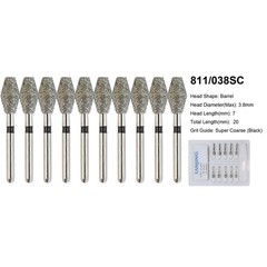 Multi-use DIA-Burs Dental Diamond Burs FG Football Round Pear Barrel 330 856 850