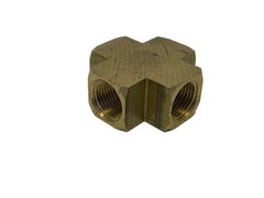 NOS Parker 1/2” x 1/2” x 1/2” x 1/2″ FNPT Brass Cross Pipe Fittings 2205P-8