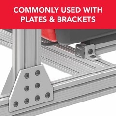 10 Series Stainless Steel T-Nuts 1/4-20 for Aluminum Extrusions – 25 Pack