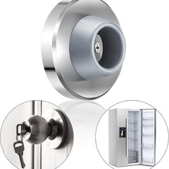 Blulu Concave Wall Door Stopper Bumper 2.5 x x 1 inches, Silver