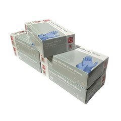 Synguard Nitrile Exam Gloves NGPF-7001 Lot of 5 Boxes / 500 Gloves Size Small