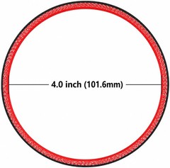 Straight ID: 4.0″ 101.6mm Silicone Hose Coupler High Temperature 4-ply with T…