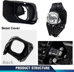 Front Bumper Fog Light,Compatible with 2011-2016 Ford F250 Super Duty Fog Lamps