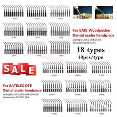 10× Dental Ultrasonic Piezo Scaler Tips fit Woodpecker EMS DTE SATELEC Handpiece
