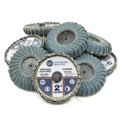 2″ Quick Change Zirconia Curved Flap Disc Grinding Wheel with R-Back Design -…