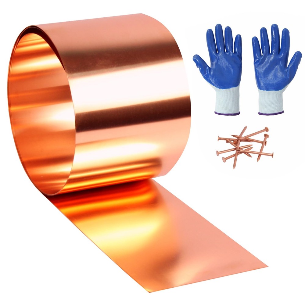 D.Matiall Copper Flashing – 16 Oz 24 Gauge – 10 Feet Length Copper