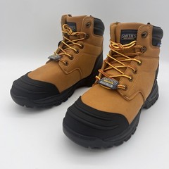 Smith’s Men Size 9.5 Steel Toe Water Repellent Work Boot SA724021 – Wheat