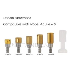 US Nobel Active NP/RP Locator Attachment Abutment Male Cap Inserts for 1-5.0mm