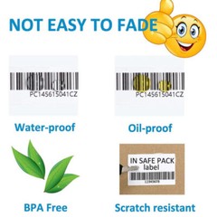 2″x1″ Direct Thermal UPC Barcode FBA Labels 1300/Roll for Zebra & Rollo Printers