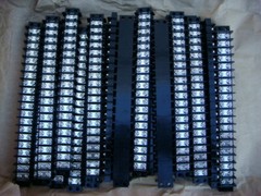 LOT FOUR (4) 20-Position Terminal Blocks/Strips — New and Unused