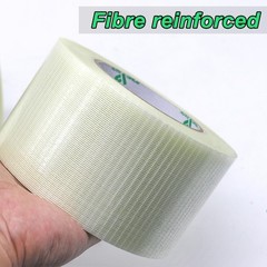 Heavy Duty 3″ x 60yd Transparent Strapping Tape – Reinforced Fiberglass, Strong