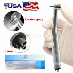 Dental (LED E-generator) High Speed Turbine Handpiece Push 4-Hole M4
