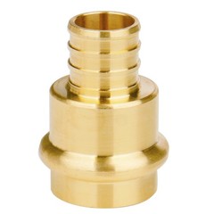 WHK 10Pack 3/4″ ProPress Brass Crimp Adapters for Copper to PEX B, LeadFree