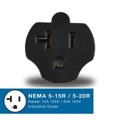 Conntek Plug Adapter NEMA L5-30P to 5-15/20R 30Amp 125V to 15/20Amp 125V