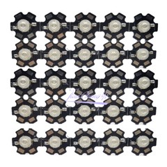 3W UV Purple Ultraviolet LED Bulbs Lamp 365nm 395nm with 20mm PCB 1-10PCS