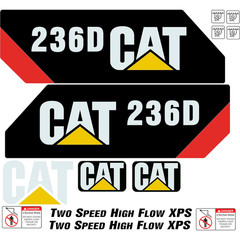 Compatible with 236D Decal Kit Skid Steer Stickers – FREE SHIPPING – 3M Vinyl