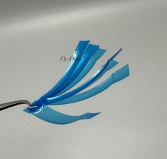 50pcs Dental Contoured Anterior Matrix Polyester Restoration Blue Strip Matrices