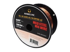 ER70S-6 0.035 in. Dia 2 lbs. Copper Coated Solid Wire (2 Rolls)