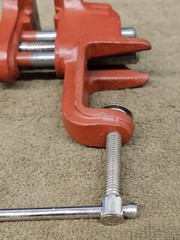 Yost 250 Corner Edge Table Bench Vise 2-1/2″ 2.5 Clamp On Red USA
