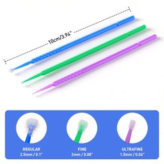 400x Microbrush Applicator Tips Dental Micro Brush Regular / Fine / Ultrafine