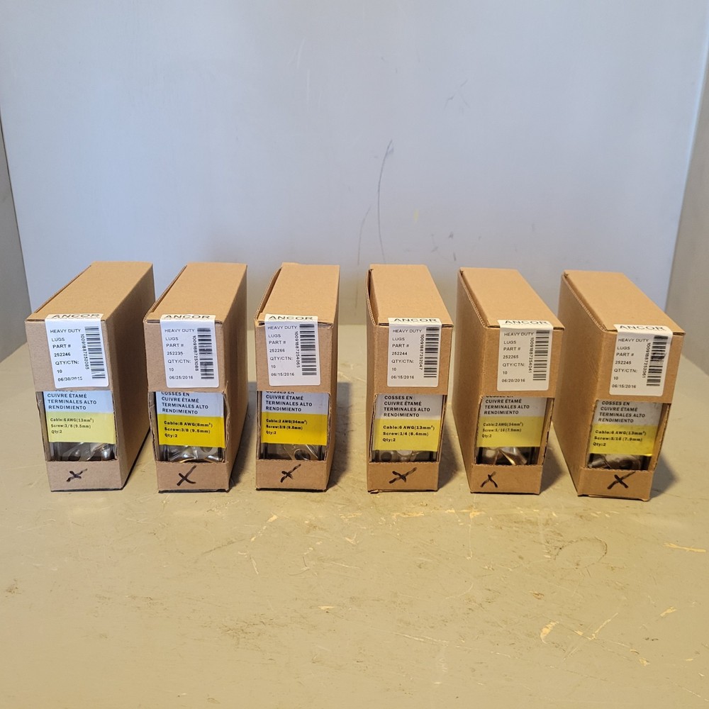 Variety Value Pack (7 BOXES) Ancor Heavy Duty Lugs, 120 LUGS