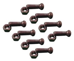 8 – Plow Bolt & Nut for Blades / Cutting Edge, 5/8-11x 2 – Grade 8, Dome Head