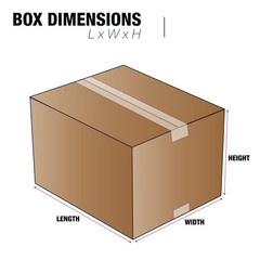 14 x 8 x 6 Corrugated Cardboard Boxes, Medium 14″L x 8″W x 6″H, Pack of 25 | …