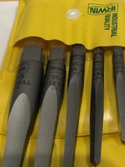 New 5 Piece Irwin 52635 Set Screw Extractors, ST1 Through St 5