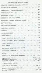 Allis Chalmers D-17 Series 1 One Tractor Service Parts Operators Manual Catalog