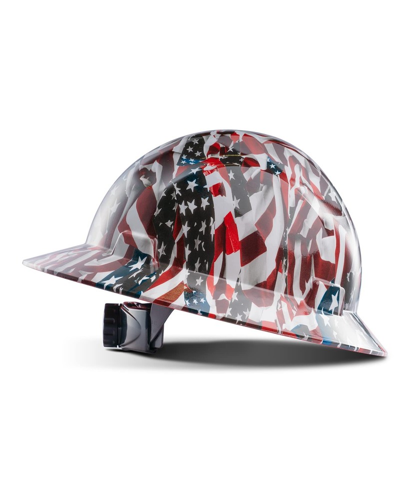 LANON Full Brim Hard Hat, OSHA Construction Work Approved, Charcoal Gray Design,