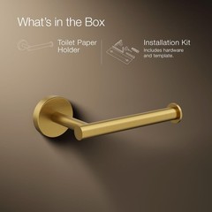 Kohler K-21952-2MB Tempered 18″ Towel Bar – Vibrant Brushed Moderne Brass