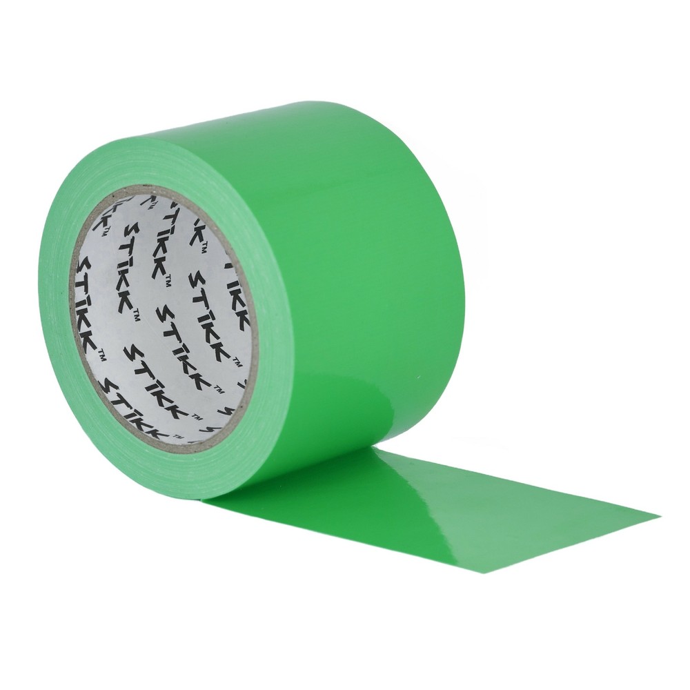 3″ x 25 yd 7.5 Mil Bright Green Duct Tape PE Coated Weather Resistant 2.83″ 72mm