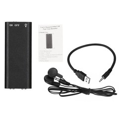 16GB Mini Spy Audio Recorder Voice Activated Office Listening Device 352Hrs