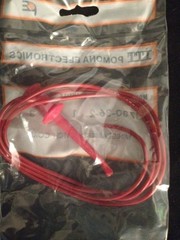 2-Pack NEW ITT POMONA Electronic Minigrabber 36″ Red Patch Cord 3780-36-2